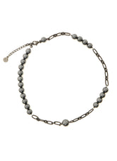 PEARL AND CHAIN CHOKER