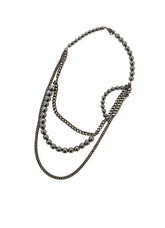PEARL AND CHAIN NECKLACE