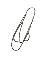 PEARL AND CHAIN LONG NECKLACE