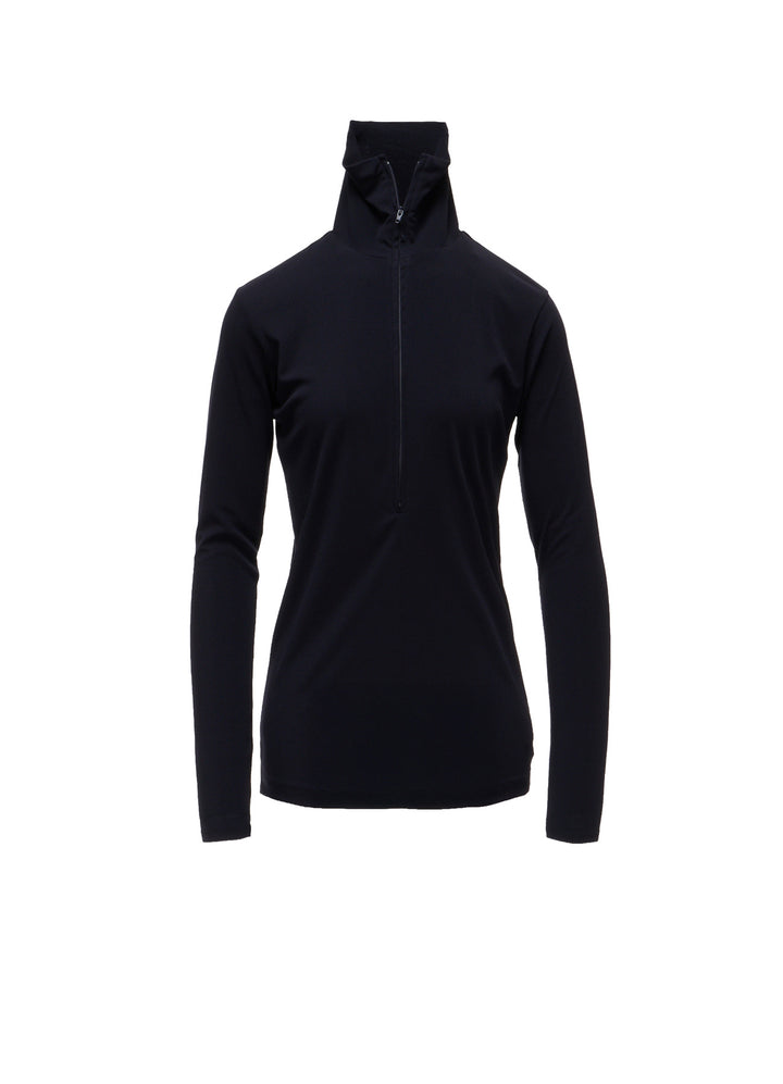 TA/PE DRY ZIP-UP HIGH NECK PULLOVER