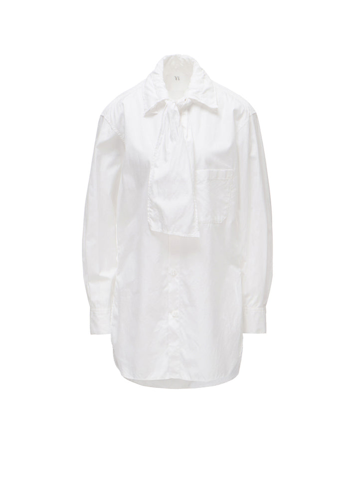 100/2 COTTON BROAD BOW COLLAR SHIRT