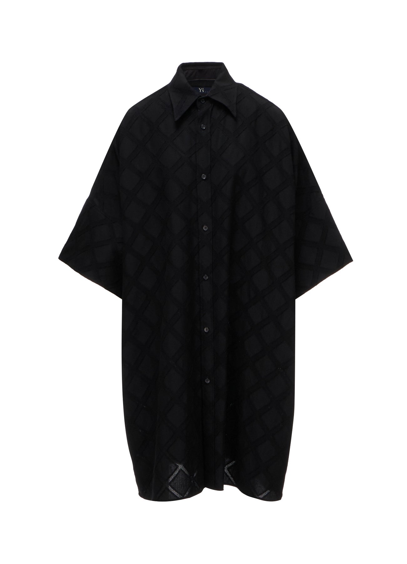 トップス yohji Yamamoto BLOUSE PLAID JACQUARD OVERSIZED BLOUSE – THE SHOP YOHJI YAMAMOTO