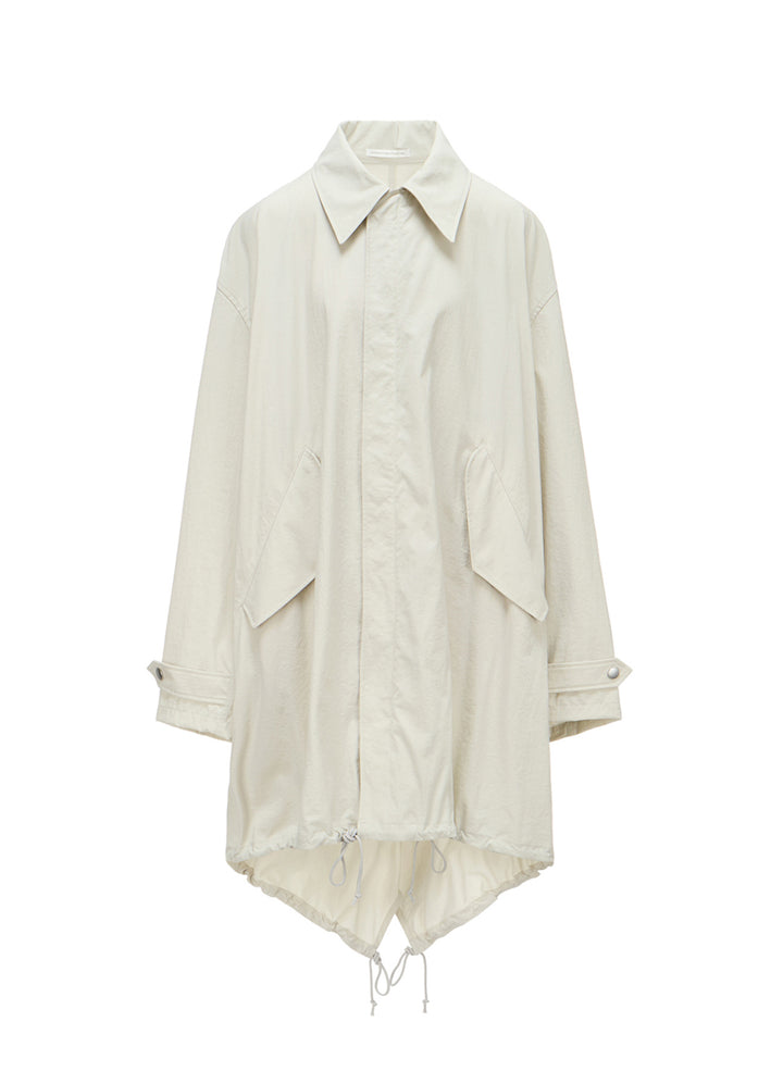 NY/ TASLAN OXFORD BACK TIERED COAT