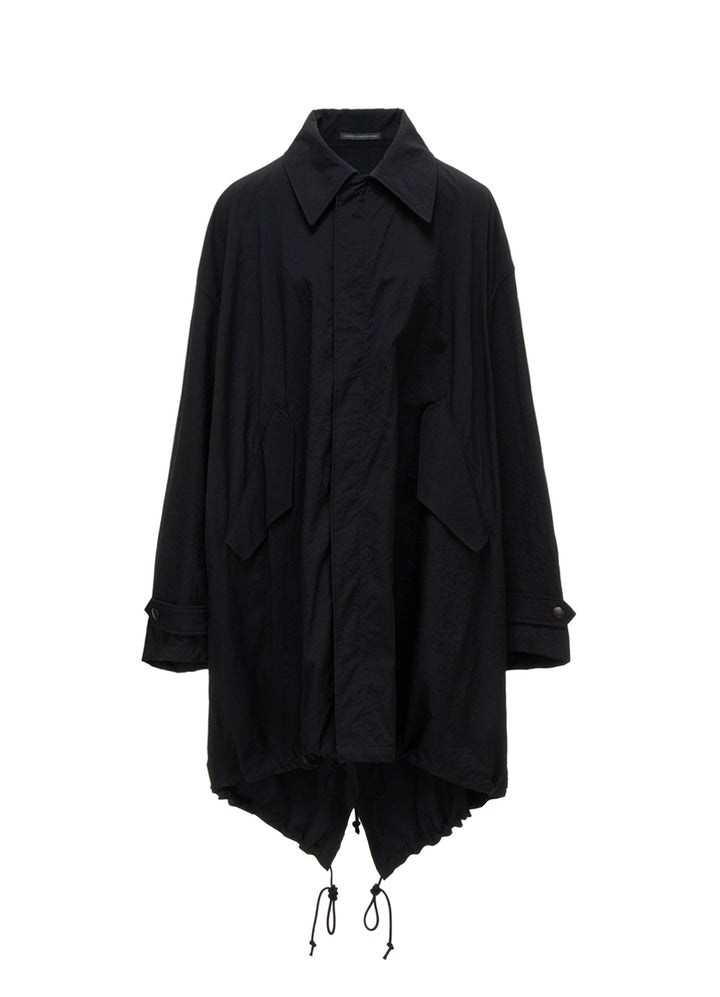 NY/ TASLAN OXFORD BACK TIERED COAT