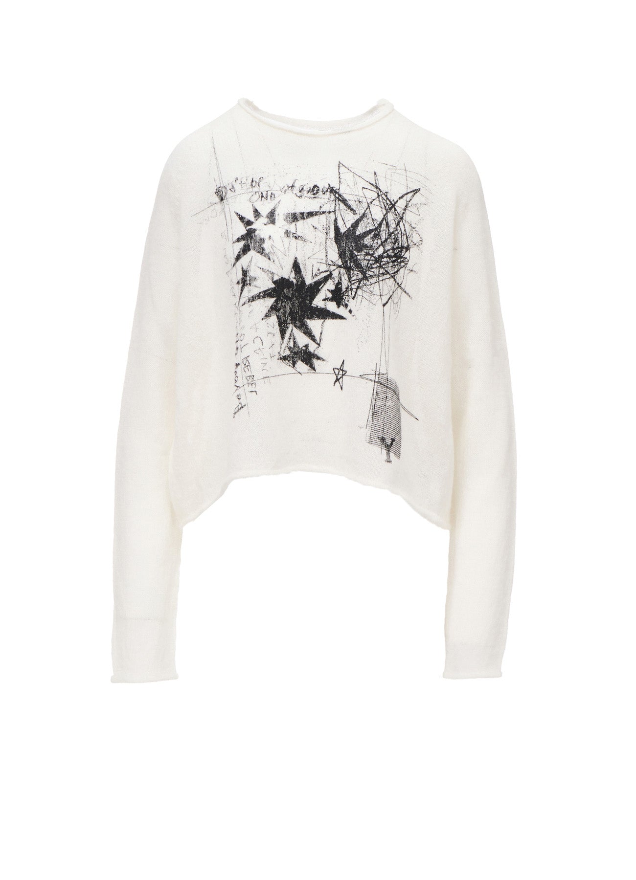 BABY ALPACA SHORT PULLOVER KNIT – THE SHOP YOHJI YAMAMOTO