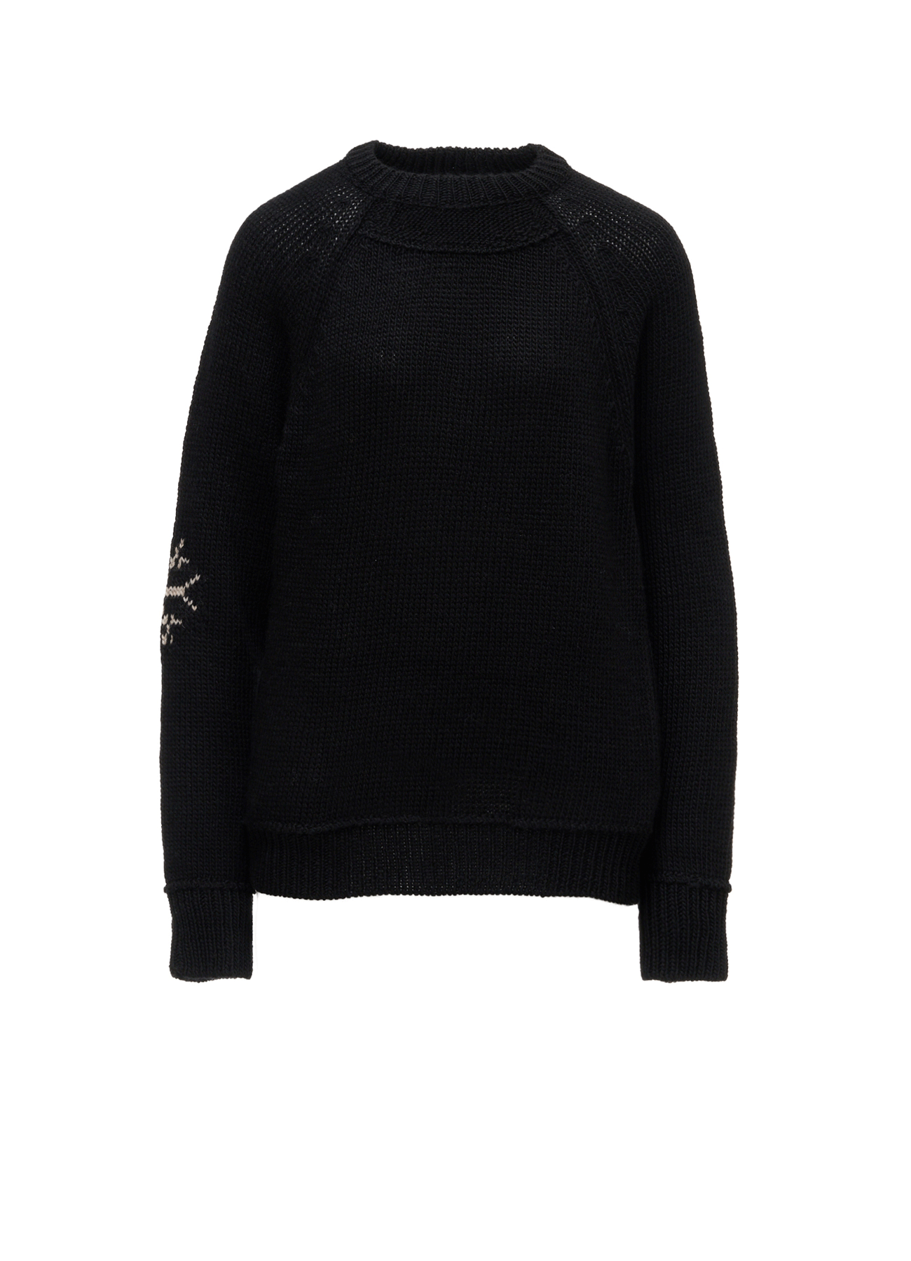 WOOL JERSEY INTARSIA PULLOVER – THE SHOP YOHJI YAMAMOTO