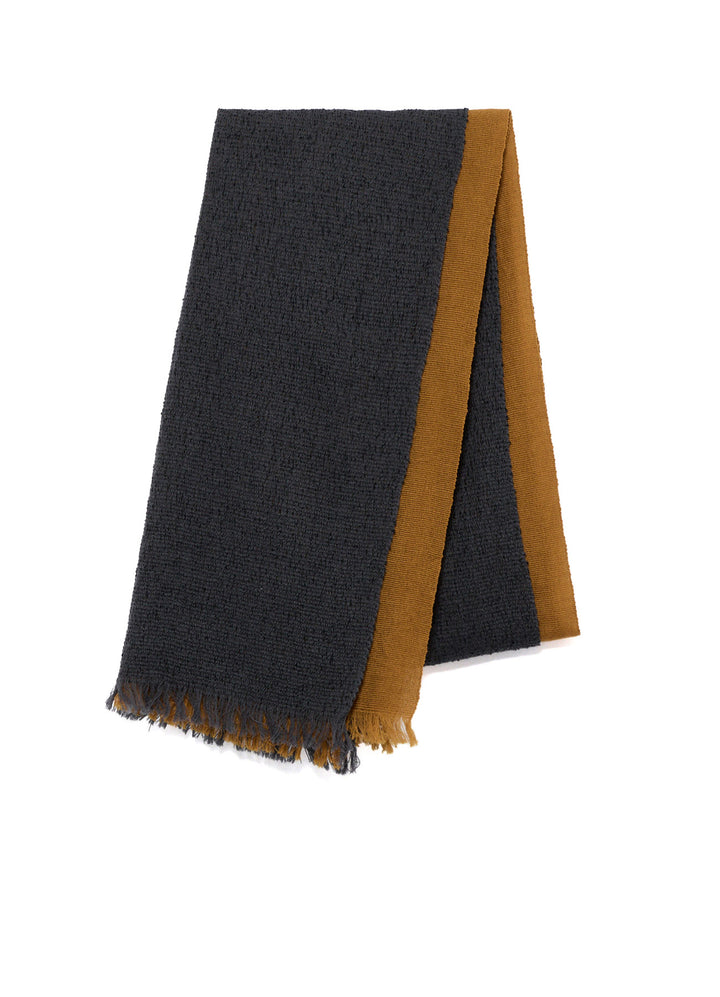 WOOL PLAIN WEAVE DOUBLE LAYER SCARF