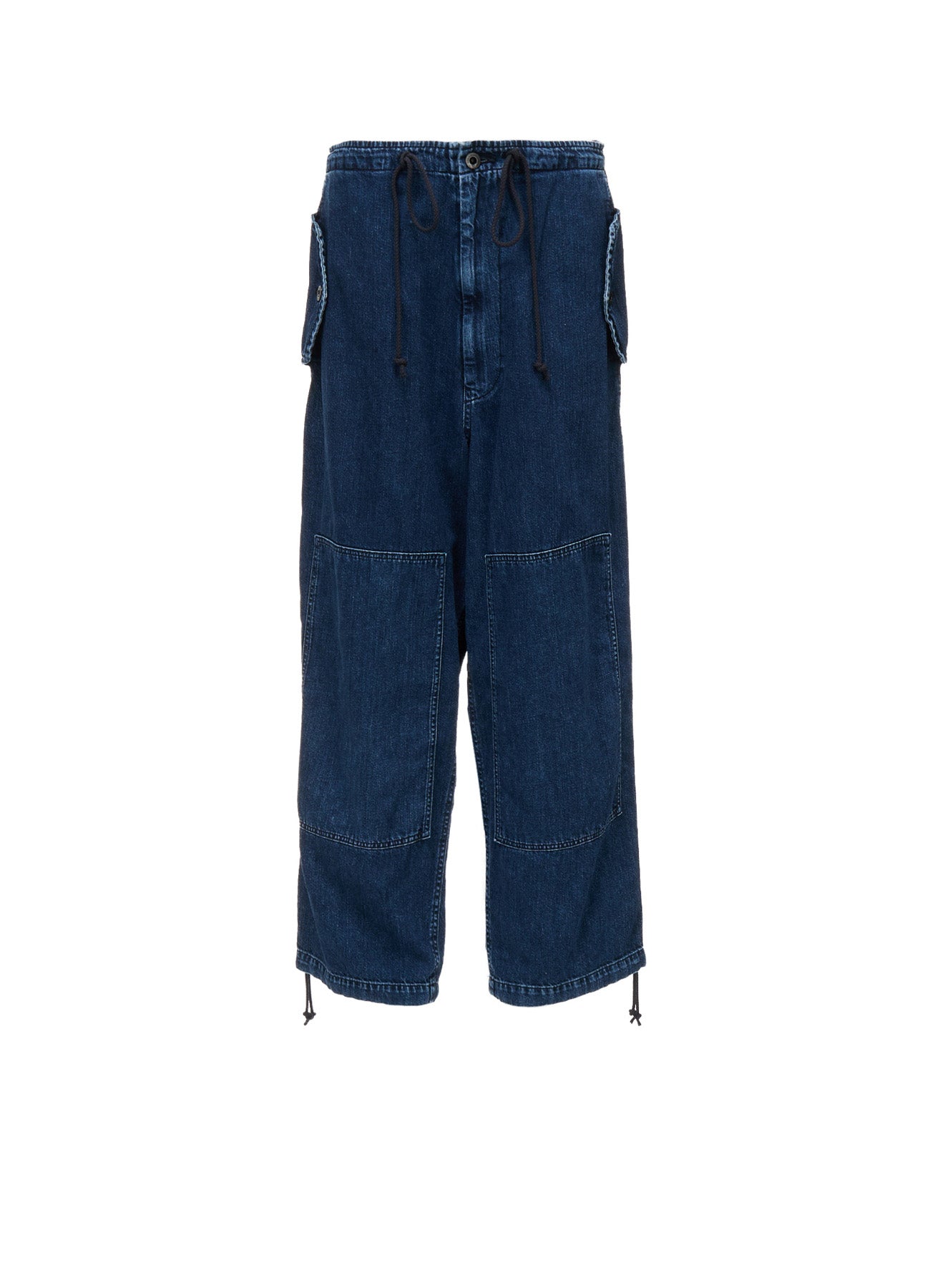 8OZ DENIM CHEMICAL WASH 4 POCKET STRING PANTS – THE SHOP YOHJI