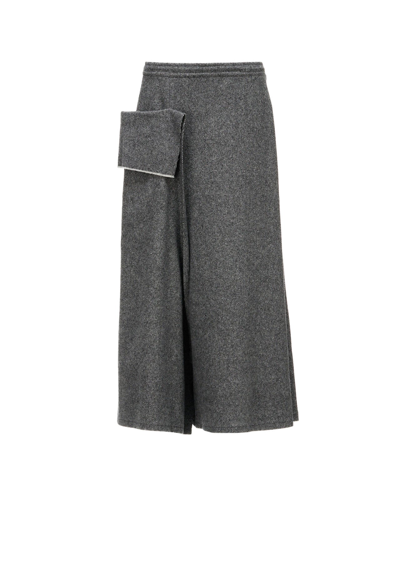 TWILL FLANNEL DRAPE FLARE PANTS – THE SHOP YOHJI YAMAMOTO