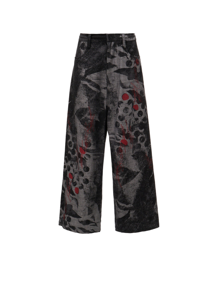 8OZ CRUNCH DOT PRINT LONG STRAIGHT PANTS