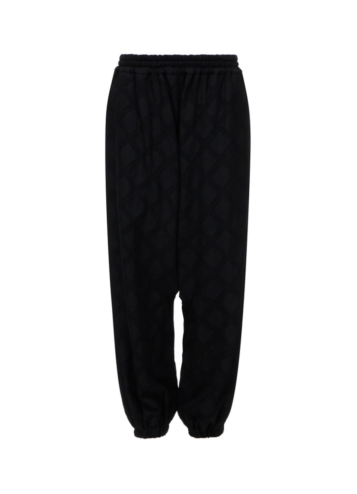 PLAID JACQUARD SAROUEL PANTS