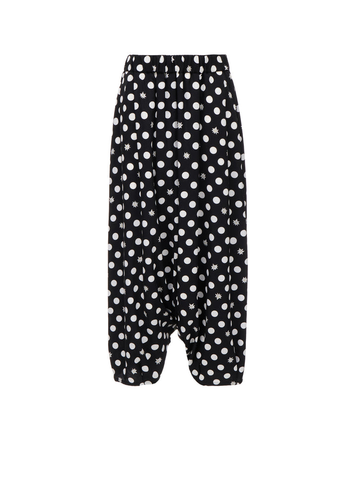 DOT FLOWER PRINT BALLOON PANTS