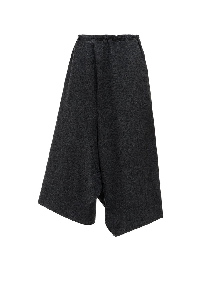 Y'S STITCH WOOL BLEND SAROUEL PANTS