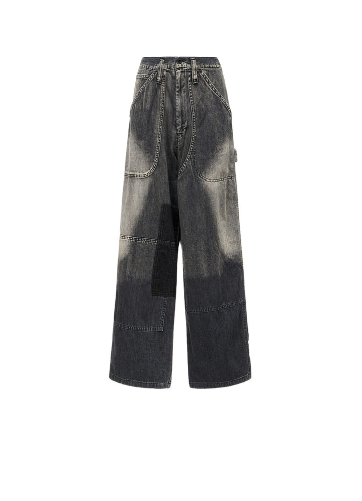 SPOTTED DENIM WORK PANTS
