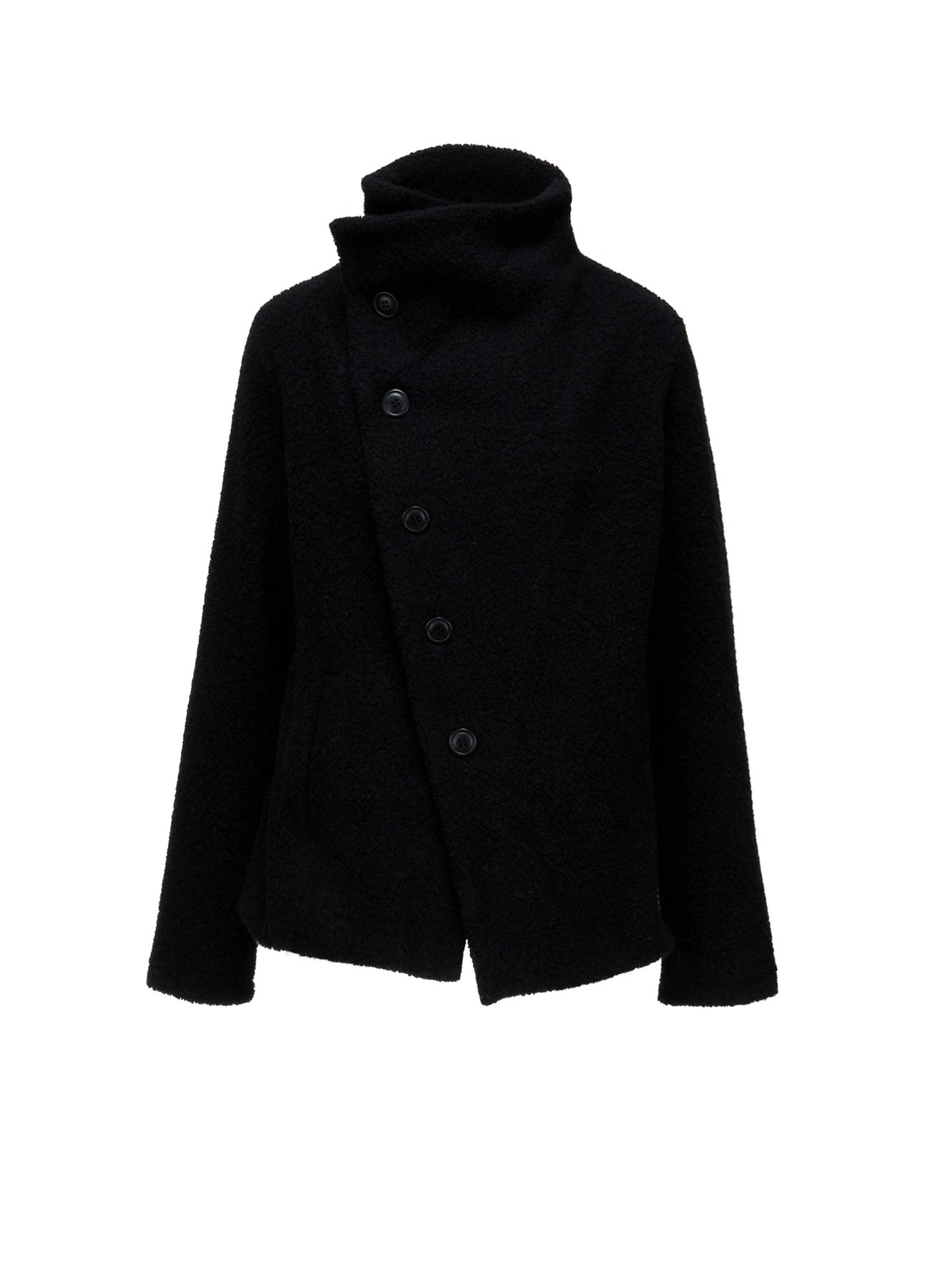 WOOL BLEND PILE 5-BUTTON JACKET – THE SHOP YOHJI YAMAMOTO