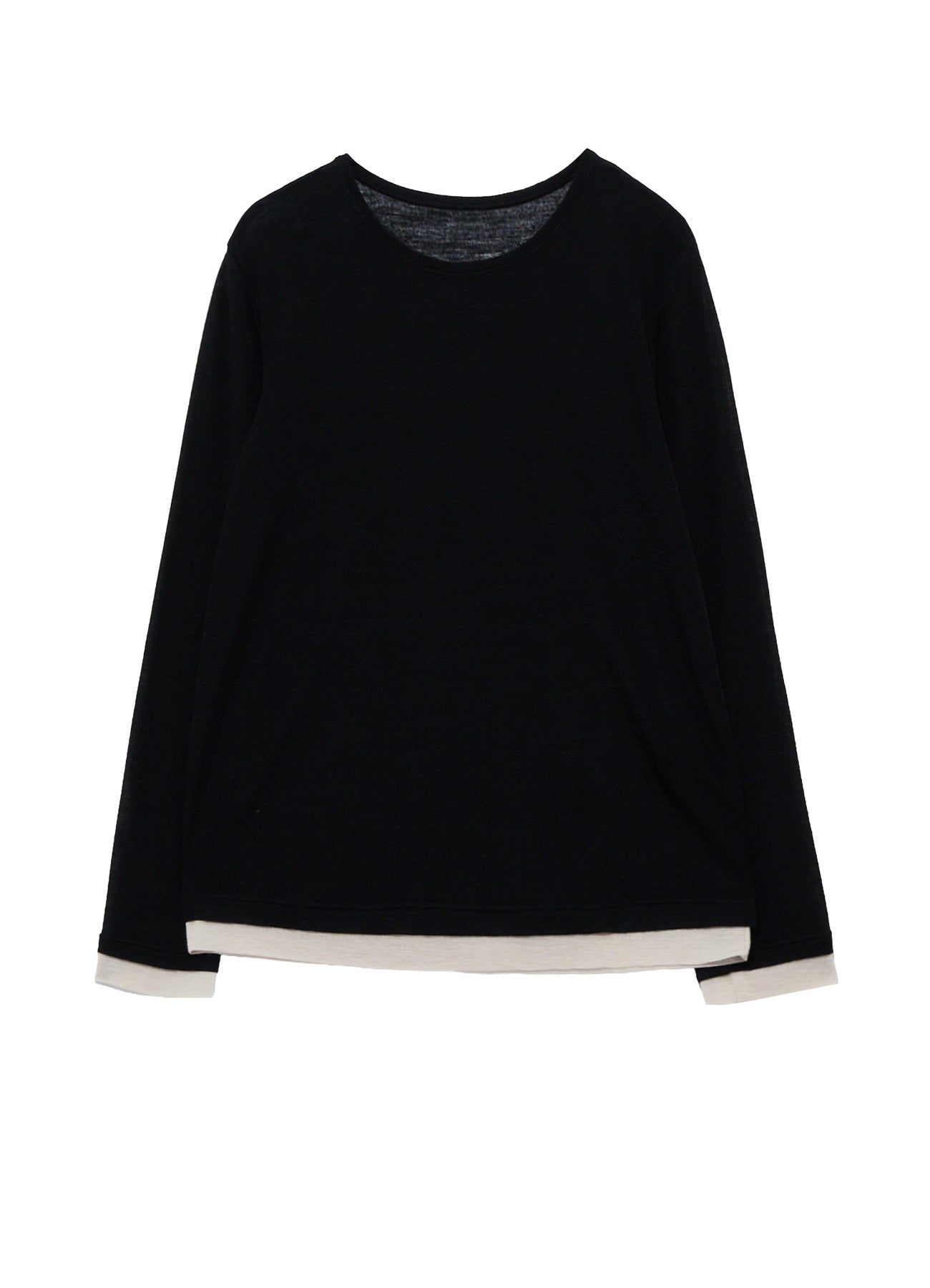 GAUZE RIB ROUND NECK T-SHIRT – THE SHOP YOHJI YAMAMOTO