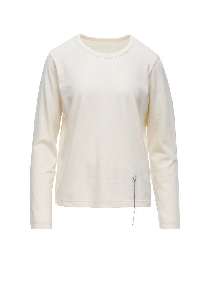 COTTON JERSEY Y'S STITCH LONG SLEEVE T-SHIRT