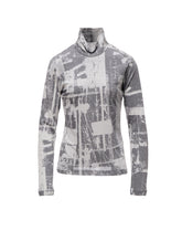 "DESOLATE CITY" JERSEY LONG SLEEVE HIGH NECK T-SHIRT