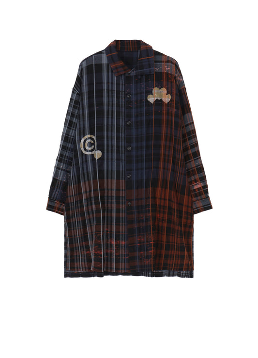 Y’s × CPD HOOME PLAID BLOUSE