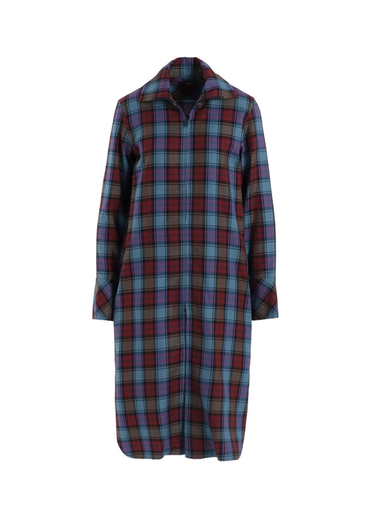 TWILL PLAID DRESS