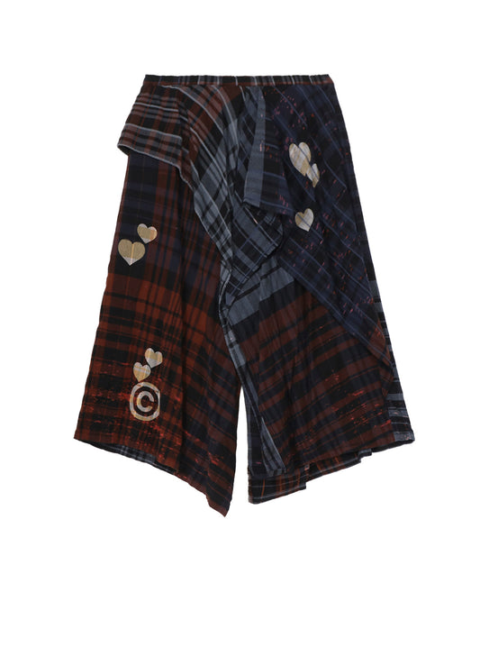 Y’s × CPD HOOME PLAID SKIRT