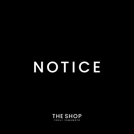 Notice of Price Revision for Y's for living Certain Products