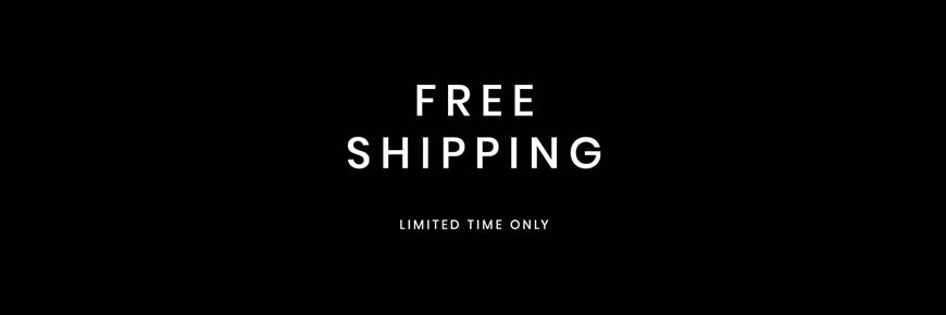 FREE SHIPPING - LIMITED TIME ONLY