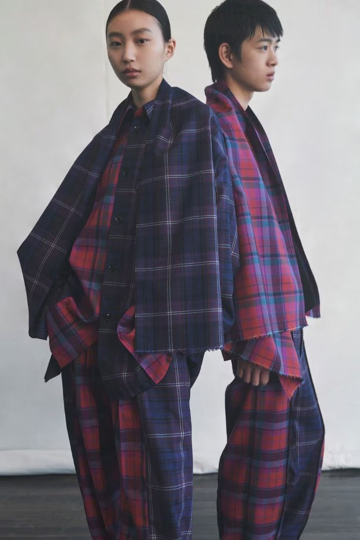 Yohjiyamamoto BLACK SCANDAL パッチワークコート VARIOUS FABRICS CRAZY PATCHWORK SHOP COAT(M Black): S'YTE