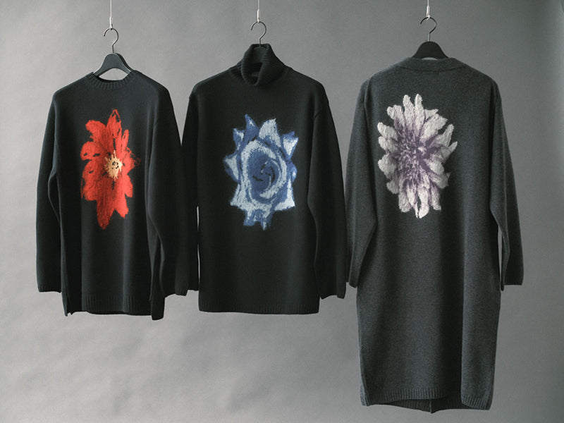 Yohji Yamamoto POUR HOMME - Floral Patterned Knits -