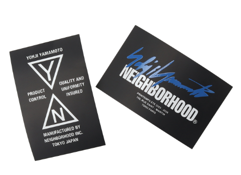 26SS Yohji Yamamoto x NEIGHBORHOOD STICKER