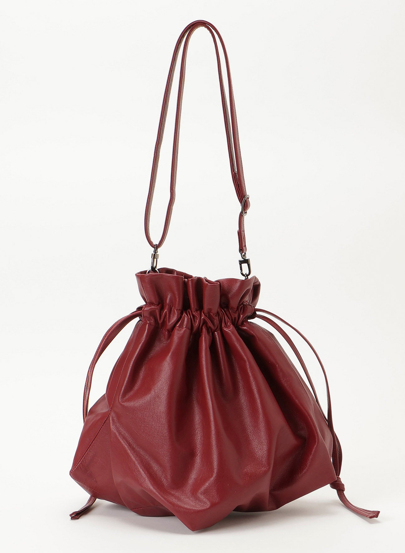 凸凹 drawstring shoulder
