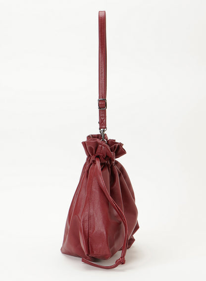凸凹 drawstring shoulder