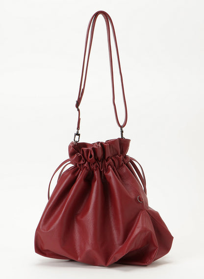 凸凹 drawstring shoulder