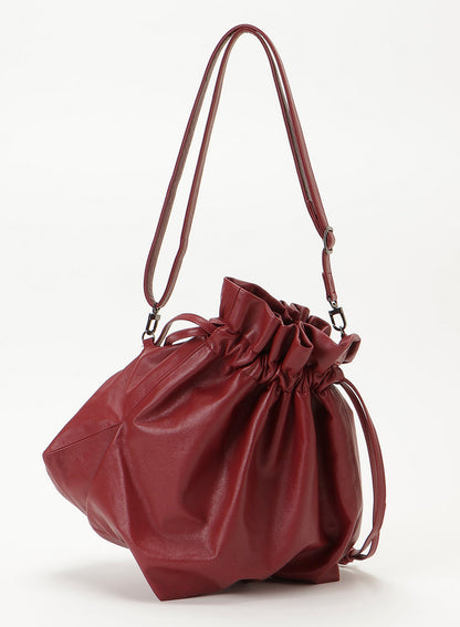 凸凹 drawstring shoulder
