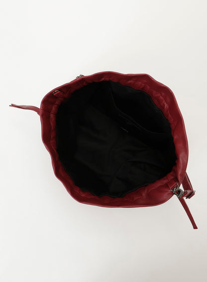 凸凹 drawstring shoulder
