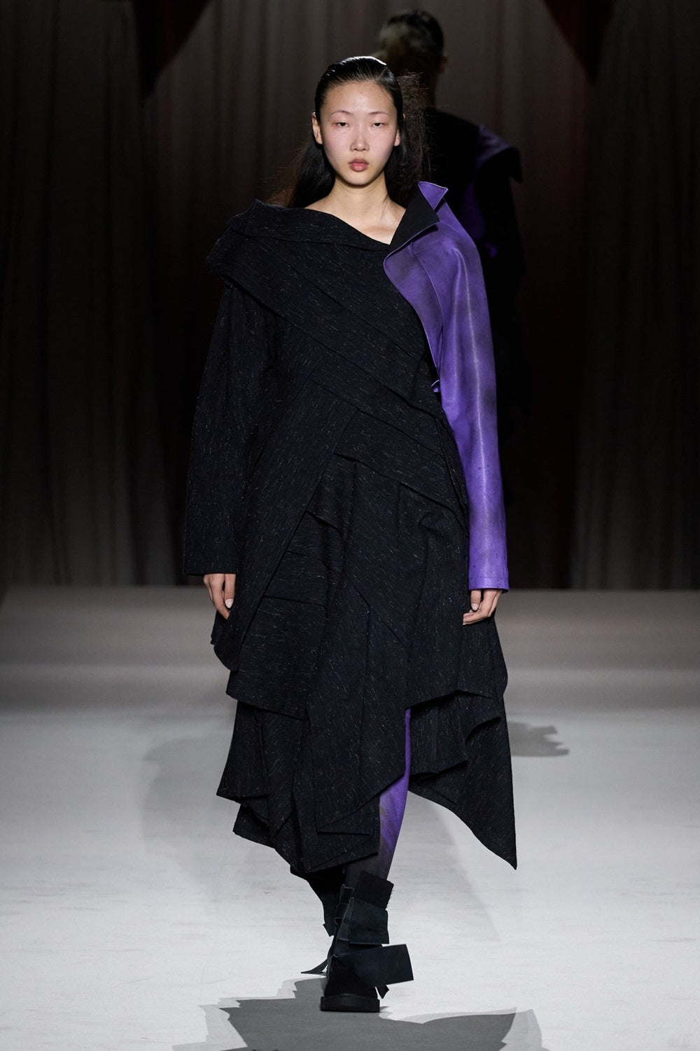 PURPLE D PATTERN BASIC LEGGINGS