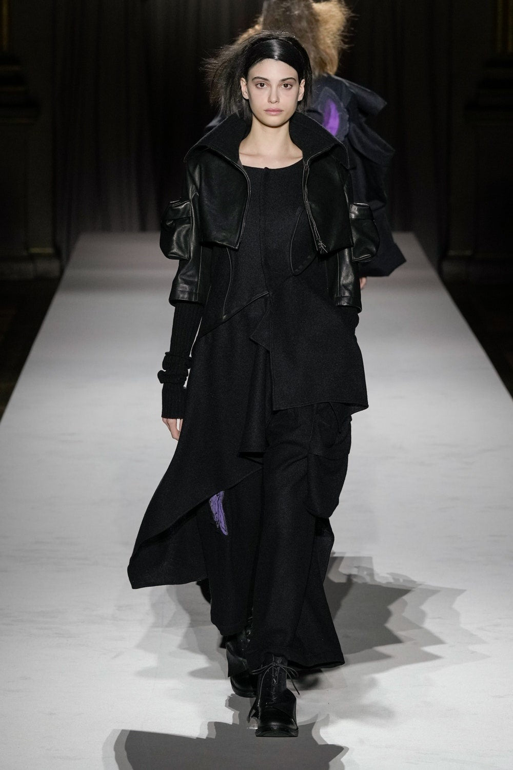 WOOL VIYELLA L OUT POCKET WIDE PANTS