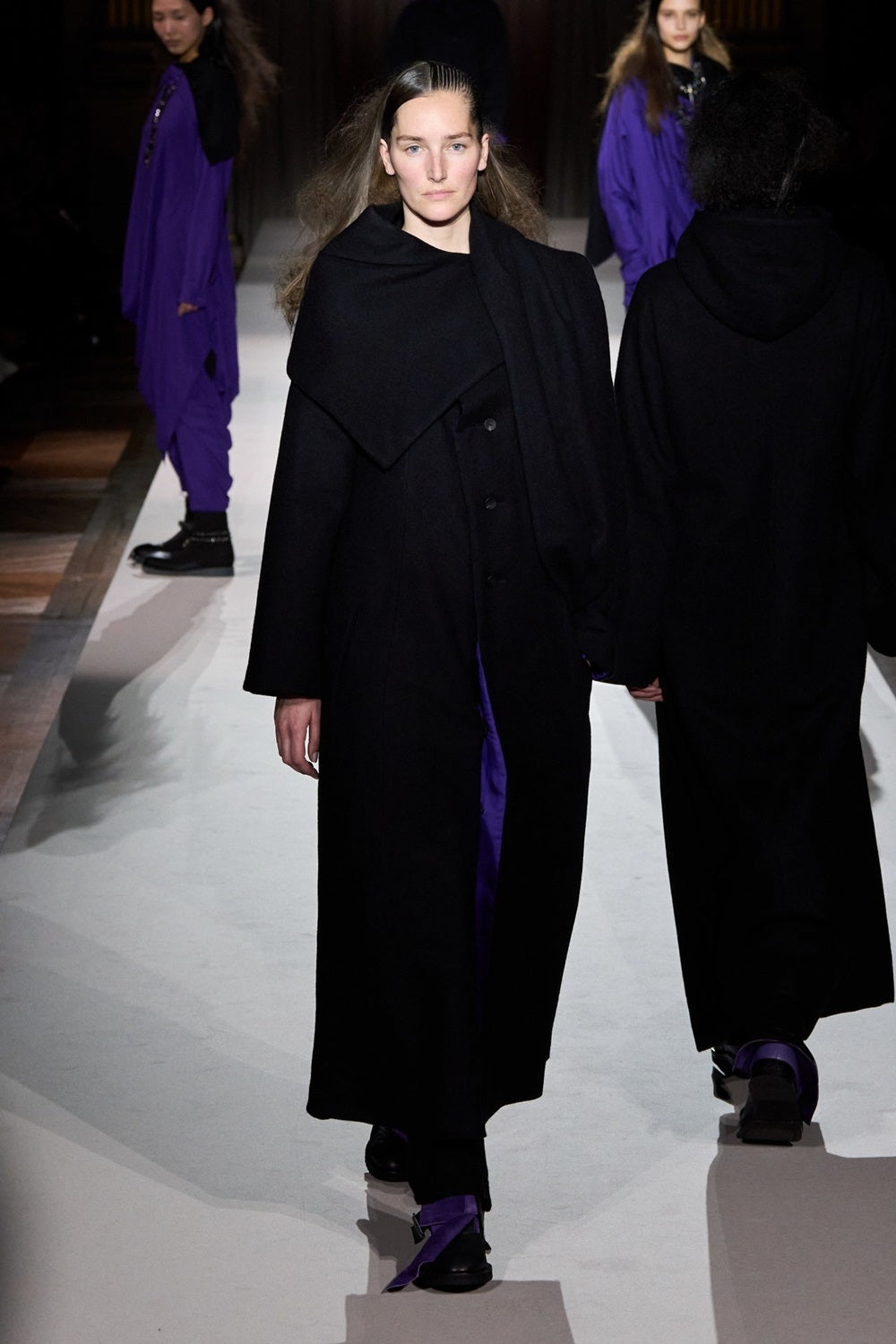 ヨウコ WOOL VIYELLA REVERSIBLE STOLE D COAT – THE SHOP YOHJI YAMAMOTO