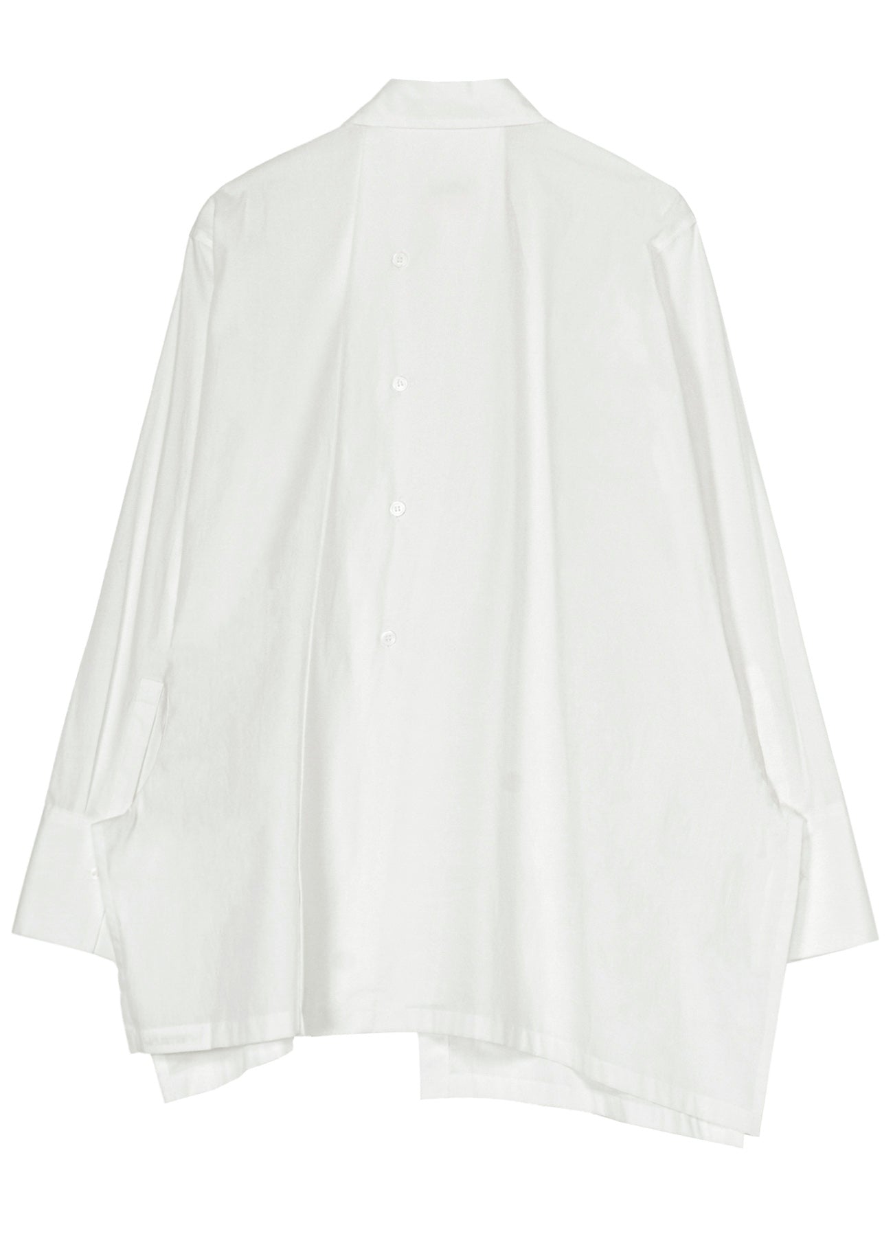 COTTON BROAD R-ASYMMETRIC FLARE BLOUSE