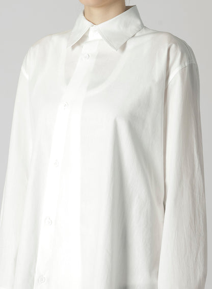 COTTON BROAD R-ASYMMETRIC FLARE BLOUSE