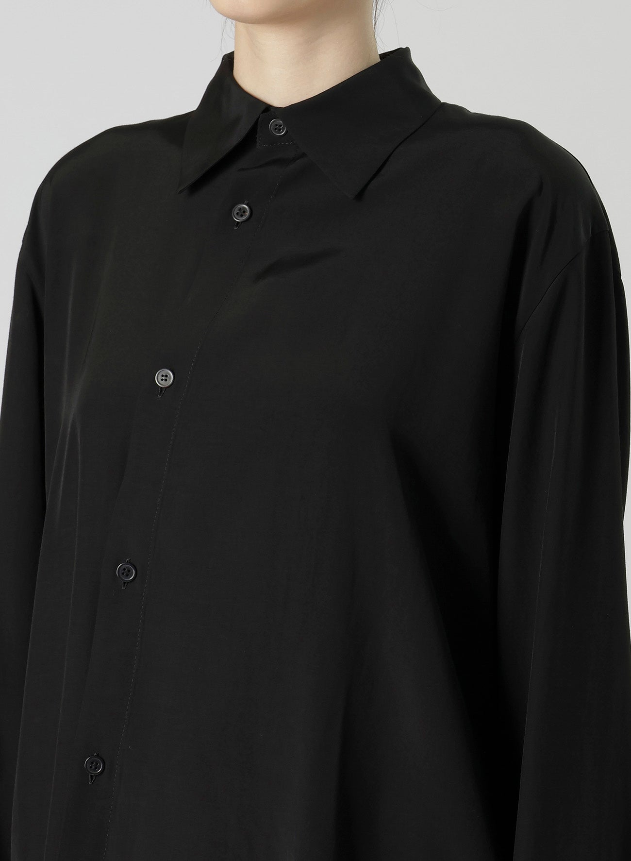 SPUN RY CLOTH R-ASYMMETRIC FLARE BLOUSE – THE SHOP YOHJI YAMAMOTO