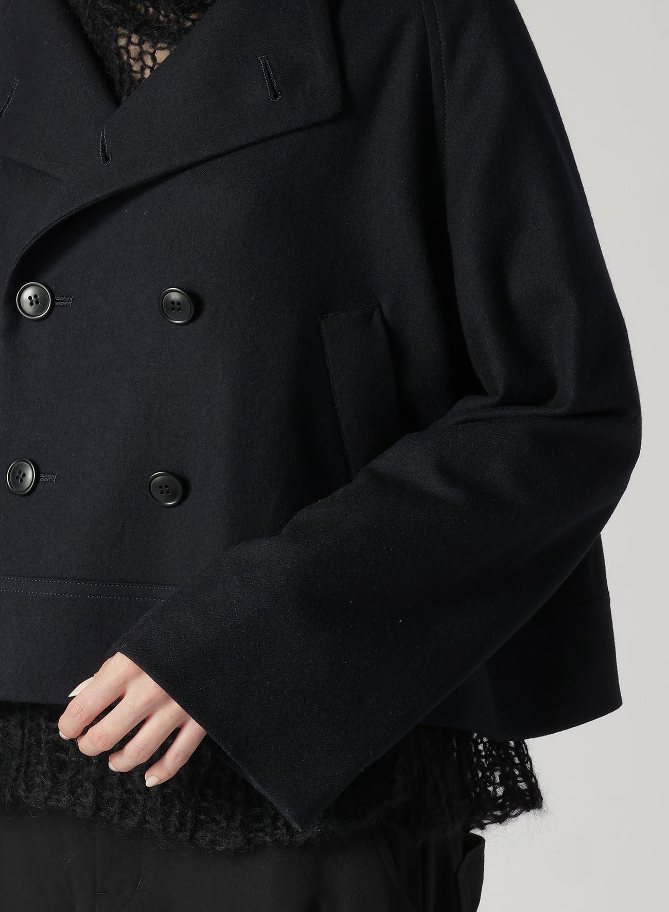 SAXONY R-SHORT PEA COAT