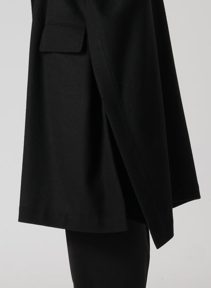 MELTON R-SIDE SLIT COAT