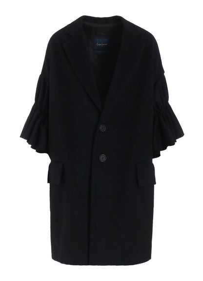 MELTON R- FRILLS COAT