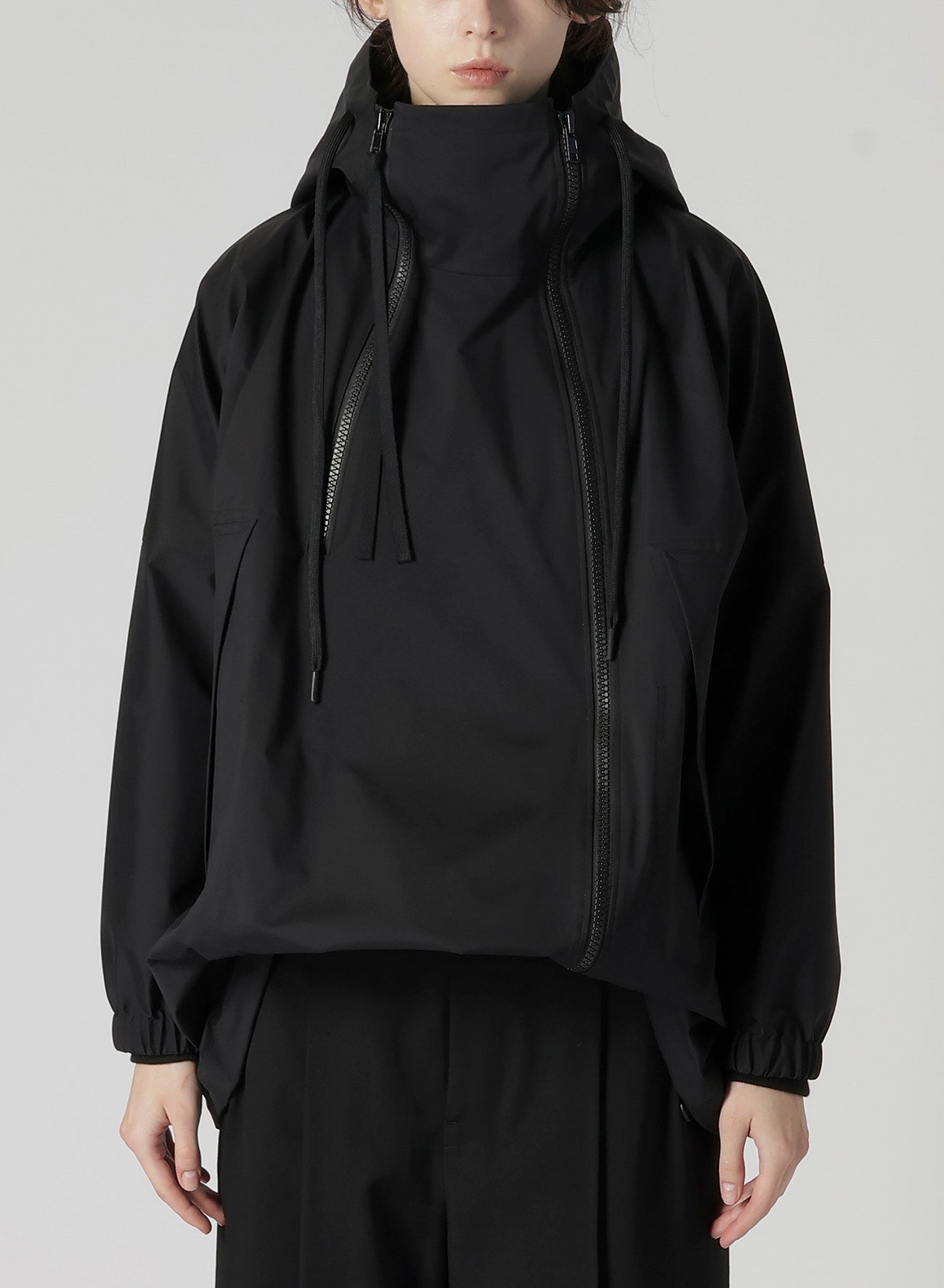 NY TAFFETA 3L R-DOUBLE ZIP HOODIE