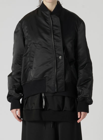 NY TWILL R-BACKSIDE FLARE BOMBER JACKET