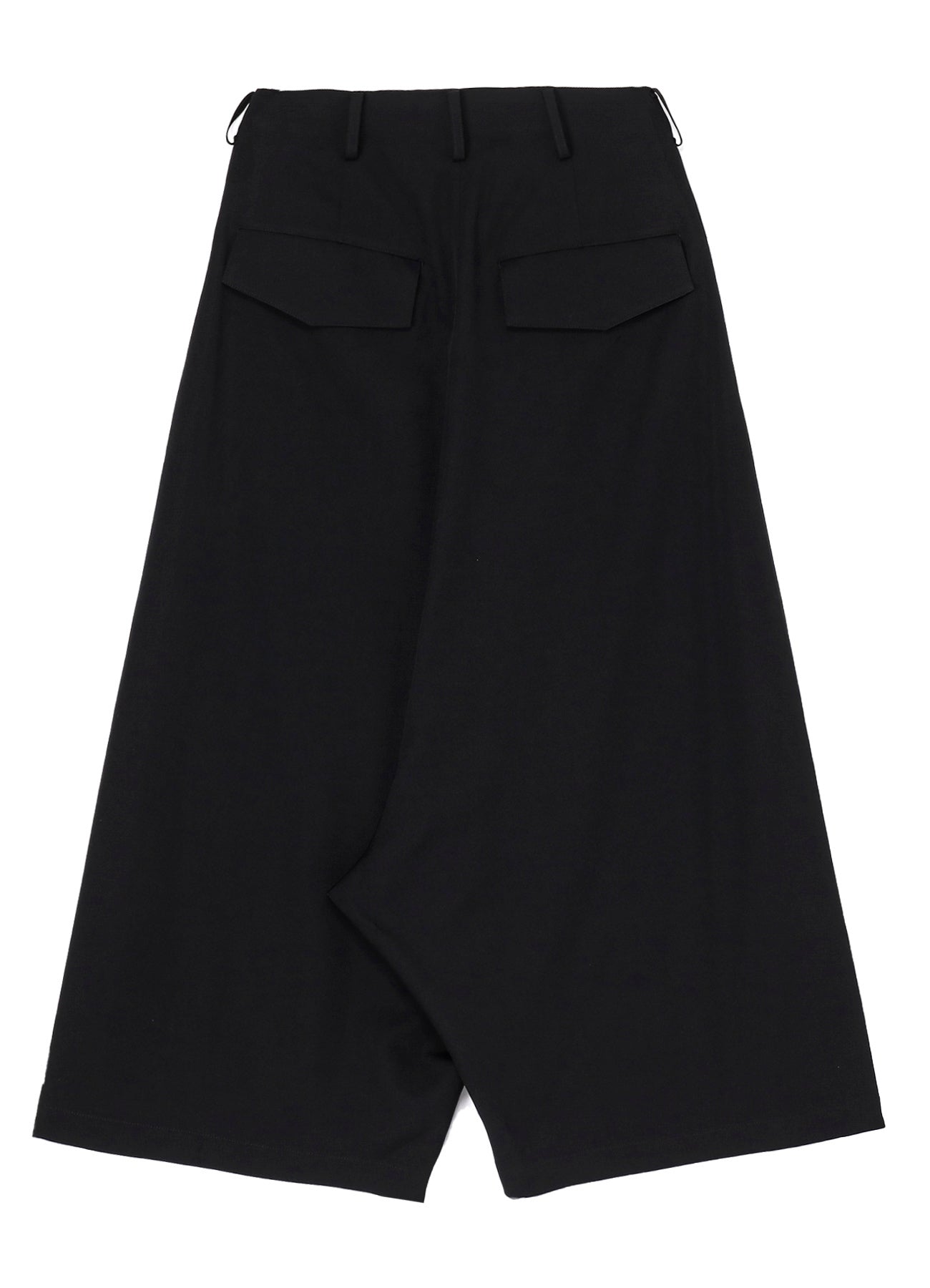 GABARDINE R-BACKSIDE FLARE WIDE PANTS