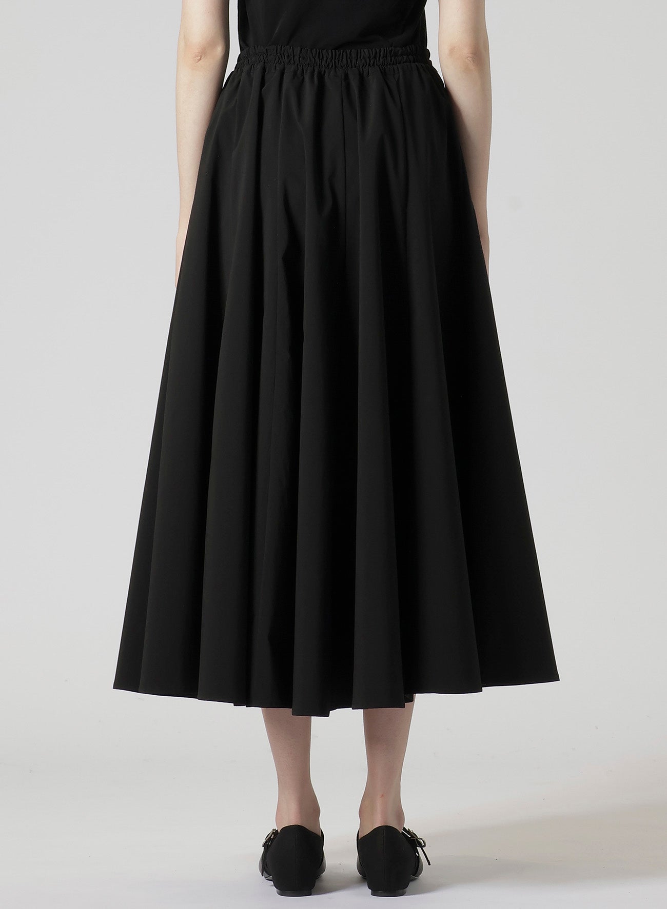 PE TAFFETA R-PANELED FLARE SKIRT