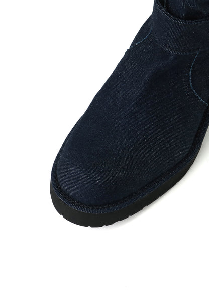 12 oz UNEVEN YARN DENIM LONG STRAP DENIM BOOTS
