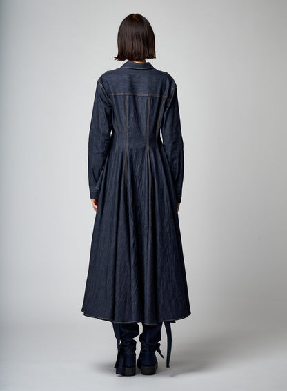 12 oz UNEVEN YARN DENIM LONG STRAP DENIM BOOTS